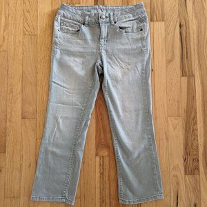 SO Capri Low Rise Straight Leg Ankle Jeans Denim Light Green Wash Size 5